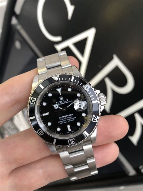 rolex blue submariner 16610|Rolex Submariner model 16610 price.